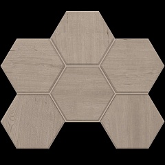 Classic Wood CW01 Мозаика Hexagon Light Grey Непол. 25 28,5