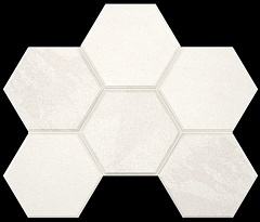 Luna LN00/TE00 Мозаика Hexagon Непол. White 25 28,5