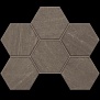 Gabbro GB03 Мозаика Hexagon Непол. Anthracite 25 28.5