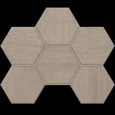 Российская плитка Estima Classic Wood Classic Wood CW01 Мозаика Hexagon Light Grey Непол. 25 28,5