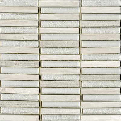 Испанская плитка L'Antic Colonial Mix Mosaics Time Text Linear Silver Wood (чип 1.5x10 см.) 30 30.5
