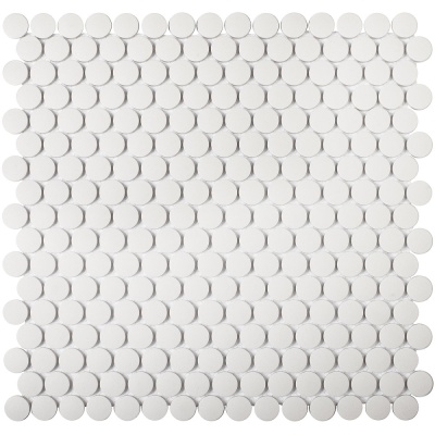 Китайская плитка StarMosaic Non-Slip Penny Round White Antislip (JNK81011) 30.9 31.5