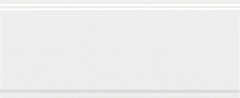 BDA034R Бордюр Флориан белый матовый обрезной 12 30