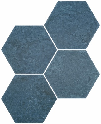 Испанская плитка Durstone Saona Saona Azul Hex 23 27